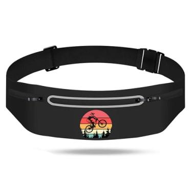 Imagem de Cinto de corrida de bicicleta Mountain Tree, bolsa de cintura para homens e mulheres, pochete com 3 bolsas, bolsa de corrida refletiva à prova d'água, suporte de telefone para corrida, caminhada