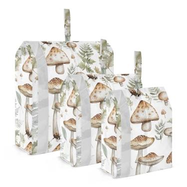 Imagem de xigua Cubos coloridos de embalagem de cogumelos para viagem, organizadores de bagagem leves, conjunto de viagem, à prova d'água, cubos de compressão para acessórios de viagem, 3 pacotes