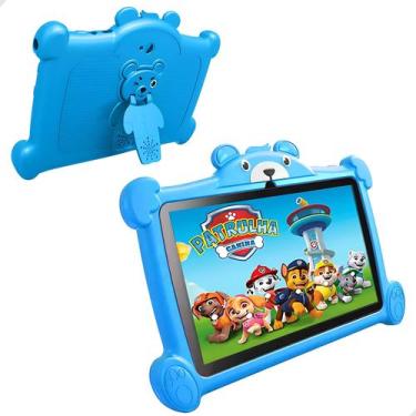 Imagem de Tablet Infantil 64GB Android 13  4GB RAM Quadcore, Câmera 4MP, WiFi, Y