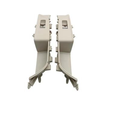 Imagem de LHD atualizado esquerda direita dianteira traseira interior maçaneta da porta painel regulador da janela tampa do interruptor compatível com BMW Série 6 / GT G32 2017 2018 2019-2022(Rear 2PCS-Creamy)