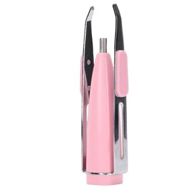 Imagem de Yunir Pinça de Remoção Com Câmera, Pinça de Câmera LED Com Ampliação de Zoom de 10X, Perfeita para Tarefas Delicadas! Com Iluminação LED para Arrancar Sobrancelhas Com Precisão (Rosa)