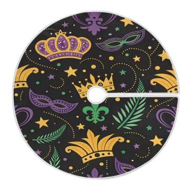 Imagem de ATTX Saia de baile de máscaras de carnaval de 118 cm - decoração festiva para festas de ano novo e carnaval #108