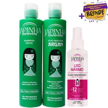 Imagem de Kit Japinha Orgânica 300ml Protetor Térmico 120ml - Japinha Cosméticos