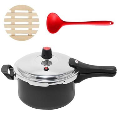 Imagem de Panela De Pressão 3L Fechamento Externo + Descanso + Concha - Marcolar