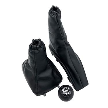 Imagem de Tsinesla Manípulo de mudança de marchas de carro 5 velocidades freio de mão polaina de engrenagem capa contra poeira alavanca de câmbio para Astra II G para Zafira A 1998-2010 manípulo de câmbio