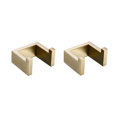 Imagem de Conjunto de acessórios de banheiro dourado escovado de aço inoxidável, suporte para rolo de papel higiênico, suporte de parede para roupão, barra de papel, toalheiro para banheiro, D60, BG, TR, 2 (D60
