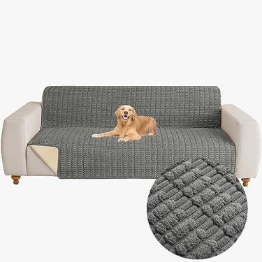 Imagem de Muamar Capa protetora de sofá para cães, antiderrapante, impermeável, para sala de estar, capa de sofá, capa de assento, tapete de cachorro, almofada de animal de estimação para móveis, 1 peça (152 x