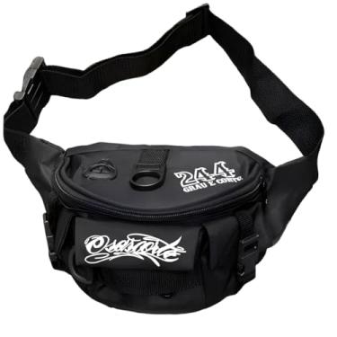 Imagem de Pochete Osascorte Cintura e Transversal, Estilo Hype, Dia a Dia, Cinza