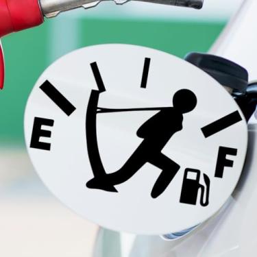 Imagem de Adesivos de tampa de tanque de combustível para carro, carro, caminhão, sinais de tampa de combustível, logotipo EF, decalque de vinil de alto consumo de gás, masculino e feminino, medidor de