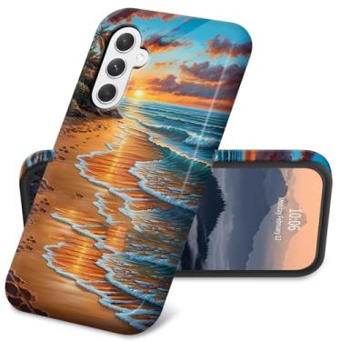 Imagem de GFRGTFHYT Capa para Samsung Galaxy S25 FE híbrida de camada dupla feminina masculina fina capa de policarbonato rígido de silicone TPU macio bumper resistente à prova de choque capa protetora para