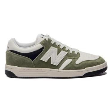 Imagem de Tênis New Balance Masculino 480 Low Verde Musgo/bege Claro Bb480hej 36