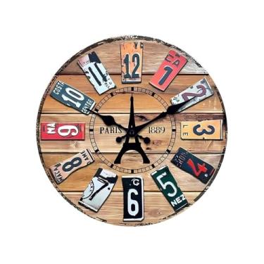 Imagem de KEG801302 Relógio artístico para sala de estar decoração de parede personalizada para casa moda quarto relógio de quartzo silencioso relógio de parede pendurado (35,5 cm)