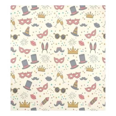 Imagem de Blueangle Capa magnética de carnaval para lava-louças de carnaval, decoração da capa frontal da máquina de lavar louça, adesivos de eletrodomésticos, adesivos de eletrodomésticos, 58 cm C x 66 cm