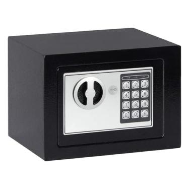 Imagem de Cofre Eletrônico em Aço com Chave de Segurança e Teclado Digital
