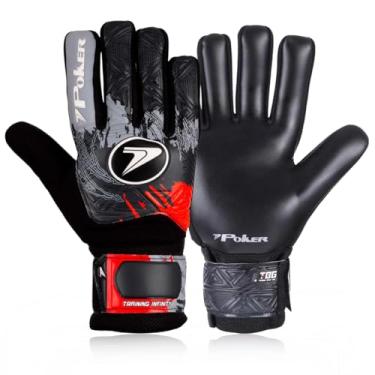 Imagem de Luva Futebol de Campo Training Infinity Adulto Poker (Vermelho, Médio)