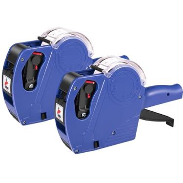 Imagem de Lineba Pacote com 2 pistolas de preço, 1 pistola de preço de linha com 10.000 etiquetas, 6 rolos de tinta, fabricante de etiquetas de preços para mercearia, supermercado, varejo e escritório