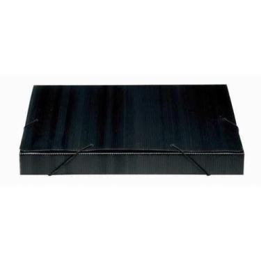 Imagem de Kit com 5 Pasta Polionda 35mm Ofício 24,5cm x 34cm Preta - Polibras