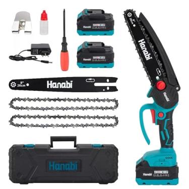 Imagem de Motosserra Elétrica Portátil Brushless de 20 cm 2 Baterias de 21V Maleta de Transporte Hanabi