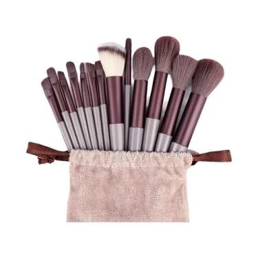 Imagem de Conjunto De Pincéis De Maquiagem Veganos Macios E Fofos Para Base, Con