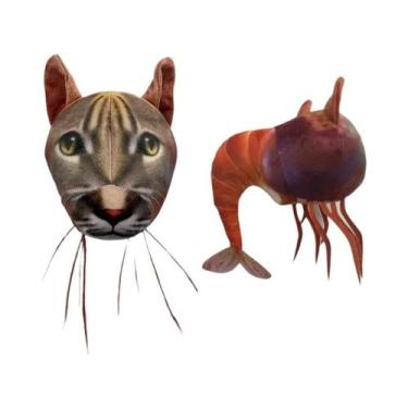 Imagem de Brinquedo De Pelúcia Tubarão Macio Italian Brain Rot Sahur Presente, M