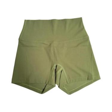 Imagem de Shorts De Yoga De Cintura Alta Em Cor Sólida Para Mulheres, Leggings D