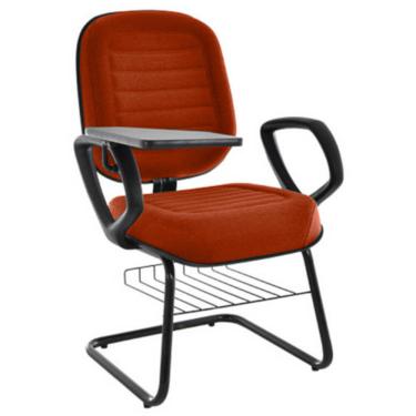 Imagem de Cadeira Escolar Universitária com prancheta para Escolas e Faculdades Linha Blenda Vermelho