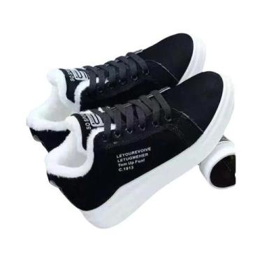 Imagem de Botas De Neve Femininas Quentes Com Plataforma De Pelúcia, Tênis Casua