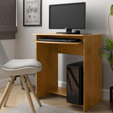 Imagem de Mesa Computador Quarto Escritorio Pratica - EJ Móveis, Freijo