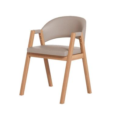 Imagem de Cadeira De Jantar Antonella Linho Estilo Poltrona - 7 Decor Café