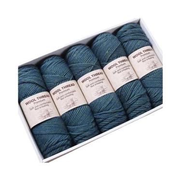 Imagem de Fio De Lã De Alpaca Grosso 500g 245 Agulhas Para Tricô Artesanal DIY: 