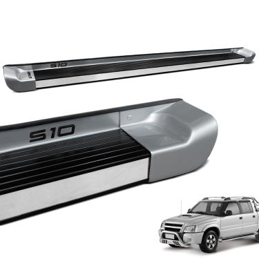 Imagem de Estribo Lateral S10 CD 1995 a 2011 Prata Polaris Personalizado