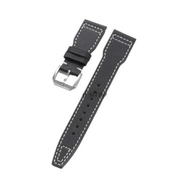 Imagem de Pulseira De Relógio Em Couro De Lona De Nylon 20mm 21mm 22mm Para Reló