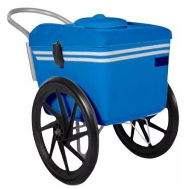 Imagem de Carrinho De Sorvete 300 Picolés T350 Thermototal / Inteiro Azul