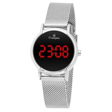 Imagem de Relógio Champion Feminino Digital Prata Ch48224t