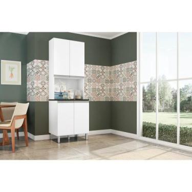 Imagem de Paneleiro Evidence 4 Portas 80 cm Poliman, Branco