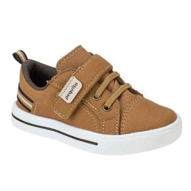 Imagem de Tênis Infantil Menino Calce-Fácil Listra Branco-Masculino