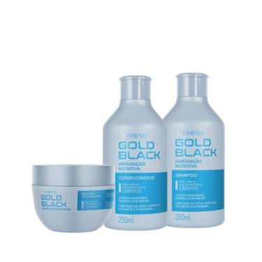 Imagem de Kit Shampoo +Cond + Masc Gold Black - Amend