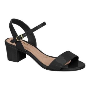 Imagem de Sandalia Beira Rio 8246.1176 Salto Grosso Baixo Casual Leve Feminino-Feminino