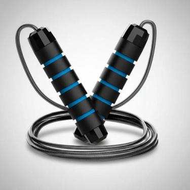 Imagem de Corda De Pular Profissional Speed Rope Funcional Ajustável MKFIT, Azul