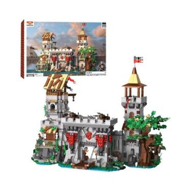 Imagem de Blocos De Construção De Castelo Medieval 2568PCS Modelo Da Fortaleza D