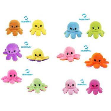 Imagem de Polvo Reversível Bipolar Pelúcia Tik Tok