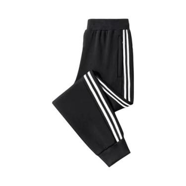 Imagem de Calças De Esporte Para Crianças Com Forro De Fleece Espesso Para O Inv