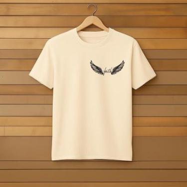 Imagem de Camiseta Masculina Estampada Algodão 30.1 Penteado Casual Moderna Streetwear Urban Lifestyle Sport-Masculino