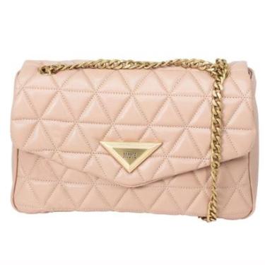 Imagem de Bolsa Feminina Grande Schutz Tiracolo 944 Matelassê Couro Corrente 500181093-Feminino