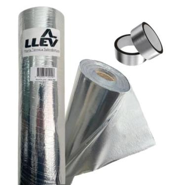 Imagem de Manta Térmica Para Telhado Dupla Face 35m² + 2 Fitas De Emenda - LLEV