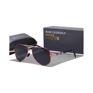 Imagem de Óculos de Sol Polarizados Piloto Barcur - Para Homens, Direção, Pesca 