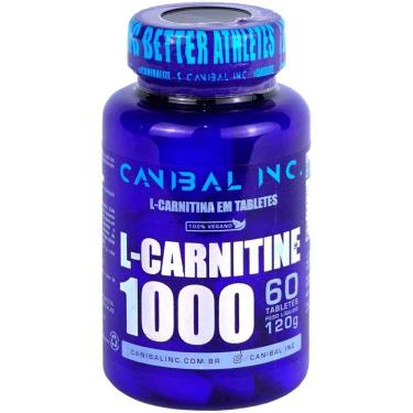 Imagem de L-Carnitina 1000 com 60 comprimidos Canibal Sabor Sem sabor-Unissex