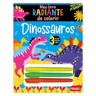 Imagem de Dinossauros - Meu Livro Radiante De Colorir