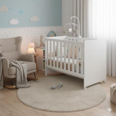 Imagem de Berço Americano Katatau Flex 3 Em 1 Vira Mini Cama Ou Sofazinho Branco