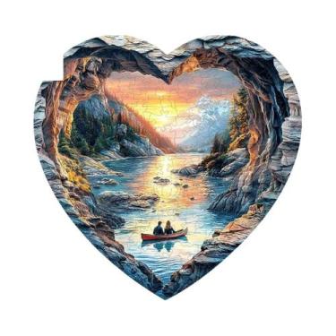 Imagem de Quebra-Cabeça De Madeira Para Adultos E Crianças: Urso Comedor De Peix